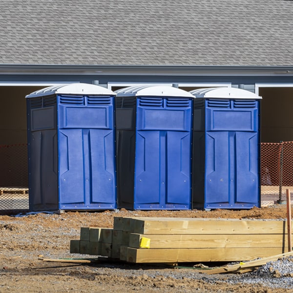 what is the expected delivery and pickup timeframe for the porta potties in Hill New Hampshire